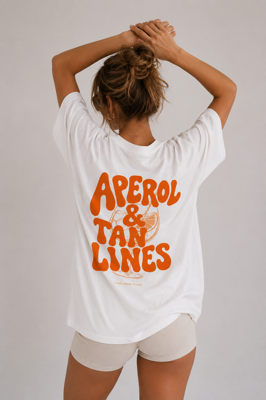Aperol & Tan Lines oversized Tshirt