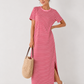 Gestreiftes Maxikleid