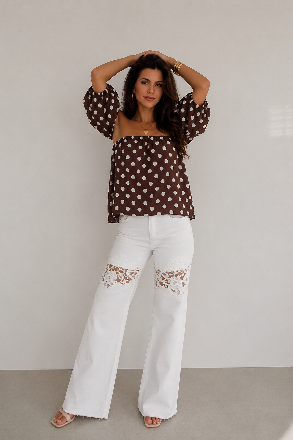 Polka Dots Bluse