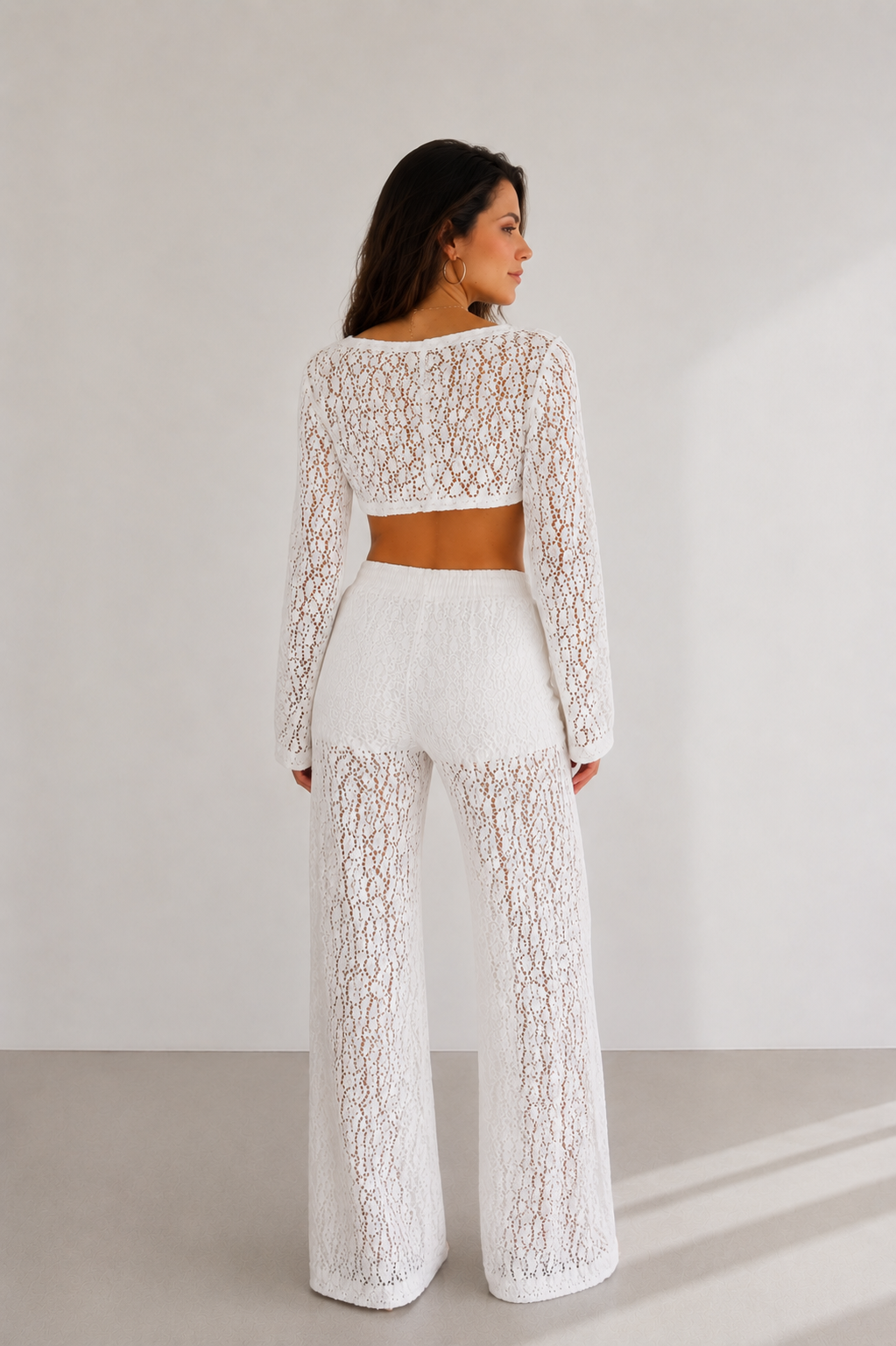 Lace Dream Set – White