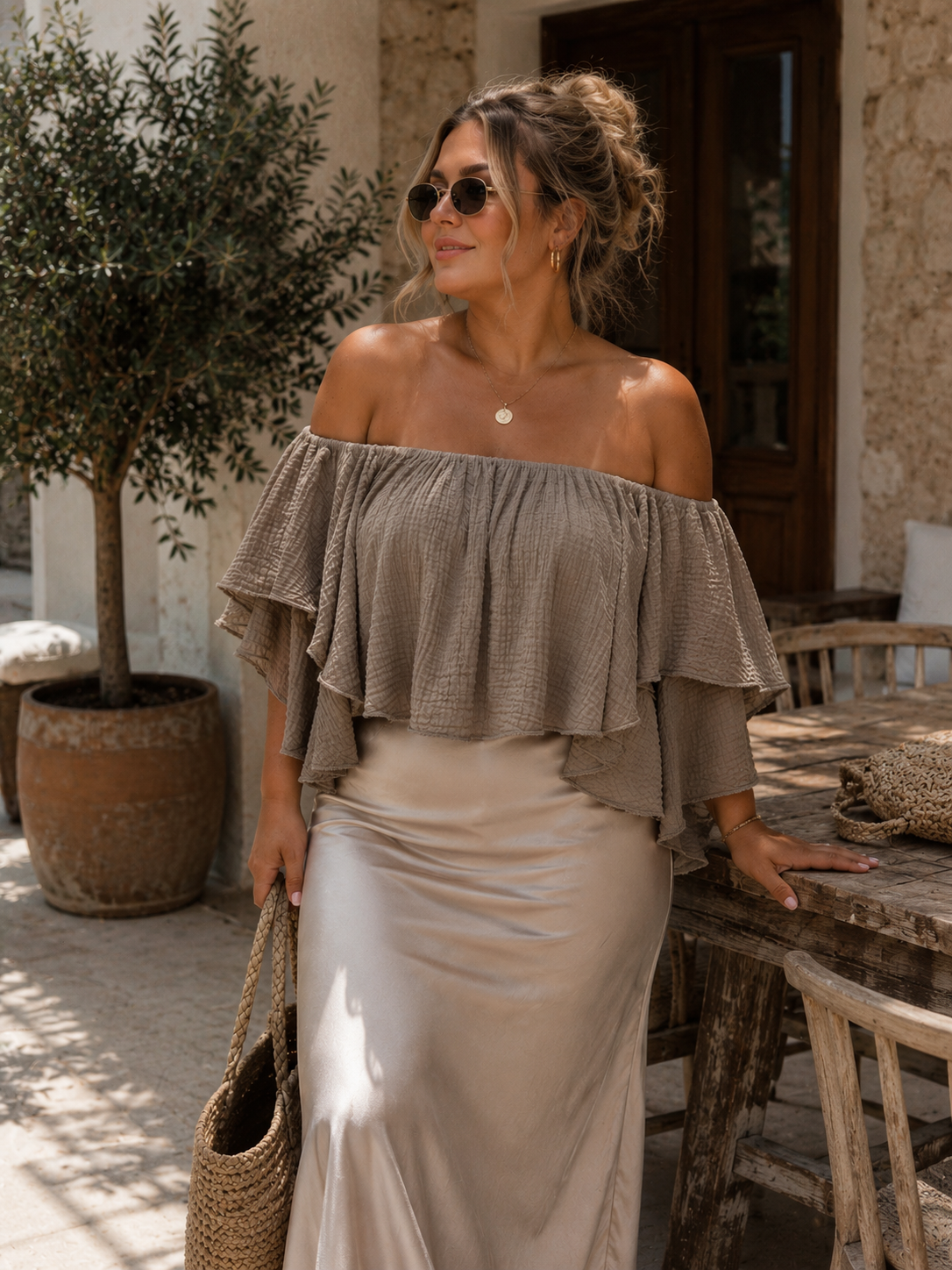 Musselin Oberteil „Romina“