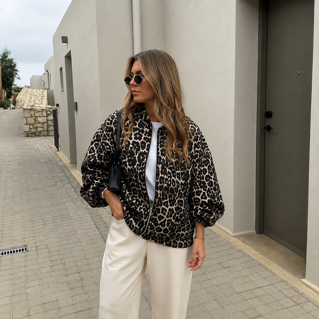 Leoprint Bomberjacke
