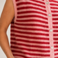 Gestreifte Strickweste „Kelly“
