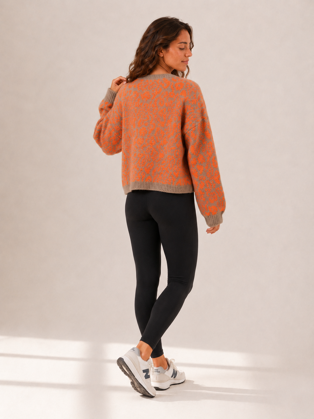 Wolke 7 - Leoprint Cardigan orange