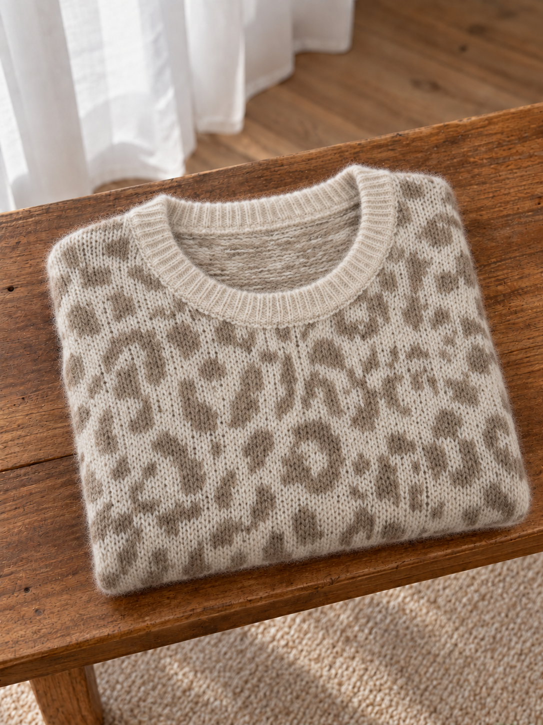 Leoprint Strickpullover