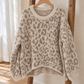 Leoprint Strickpullover