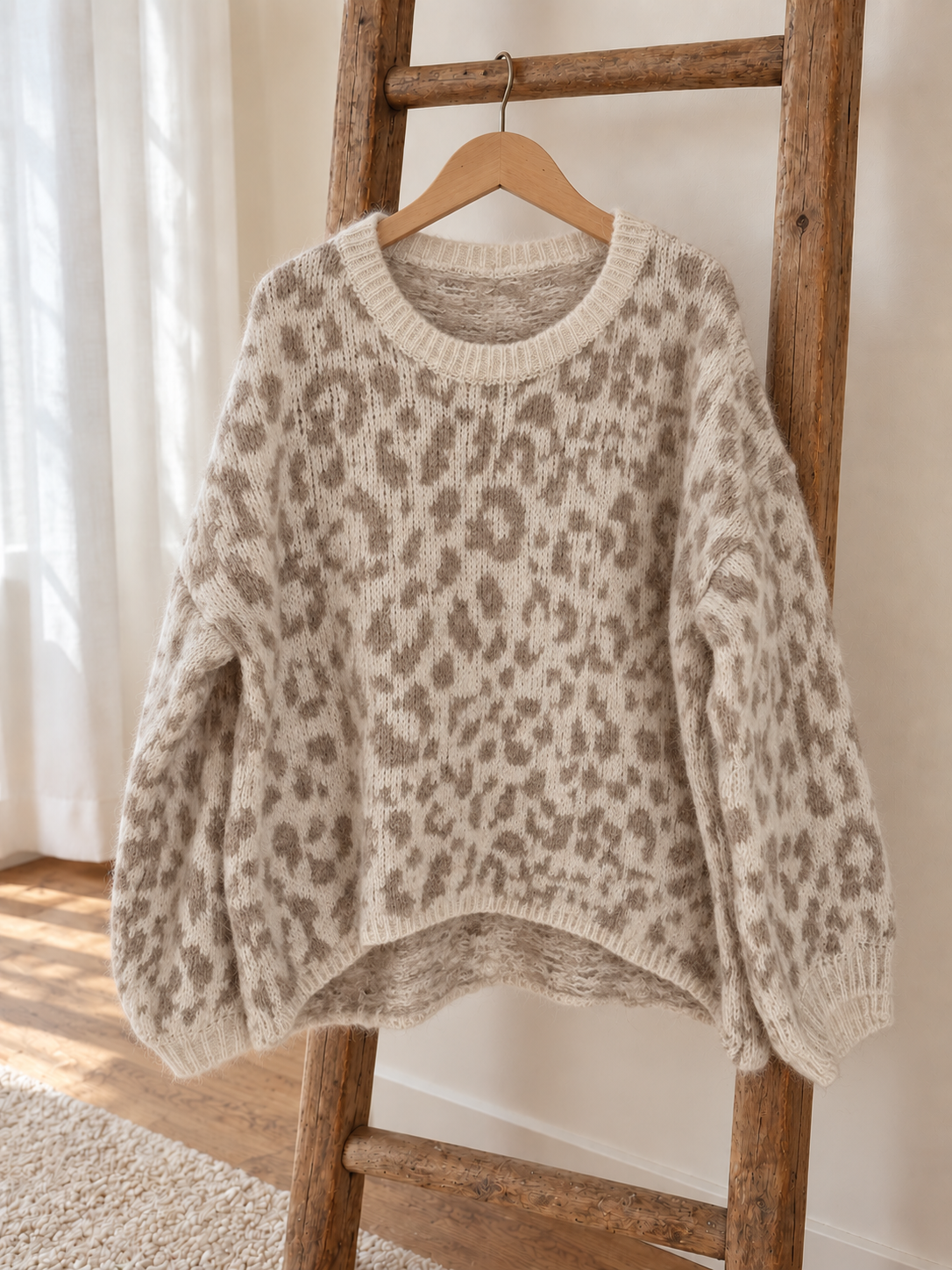 Leoprint Strickpullover