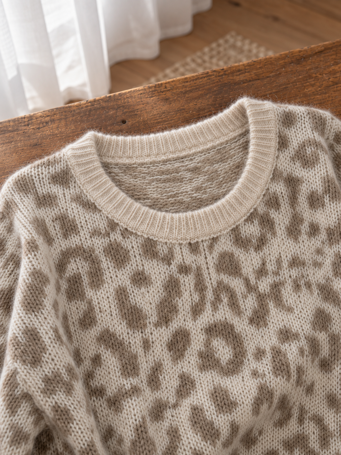 Leoprint Strickpullover