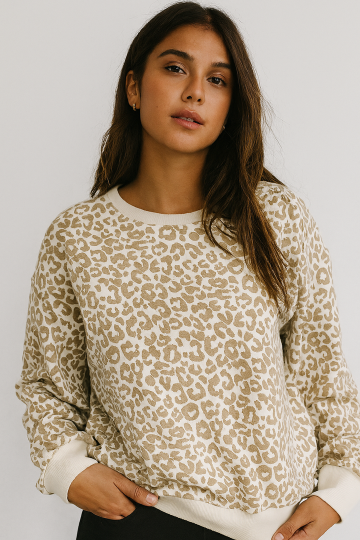 Leoprint Sweater „Naomi“