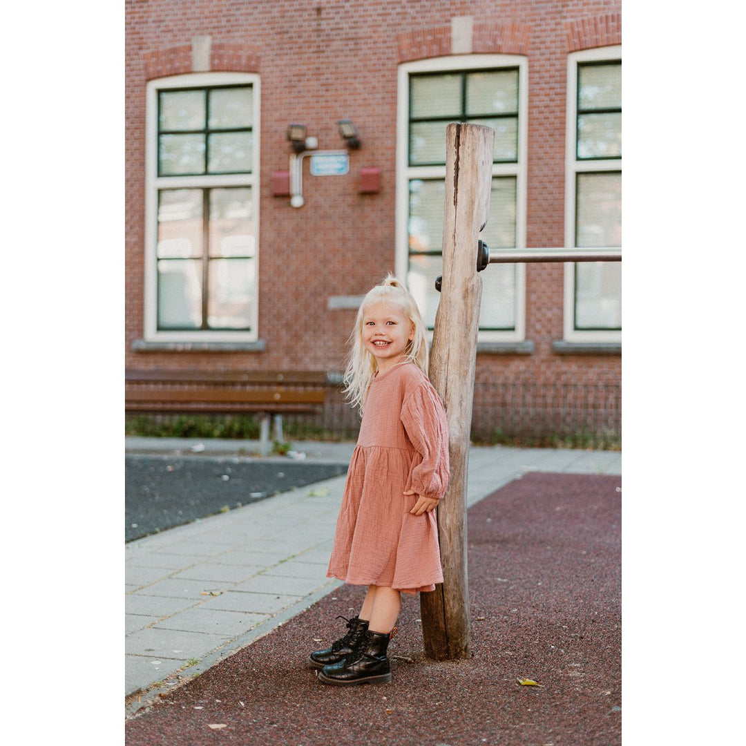 Musselin Kinder-Kleid „Lila“