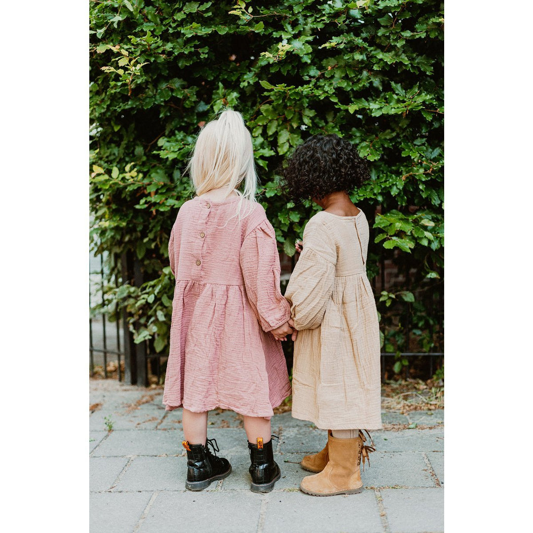 Musselin Kinder-Kleid „Lila“