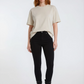 Oversized Damen T-Shirt in Vintage Weiß aus Bio-Baumwolle von La Label Beige