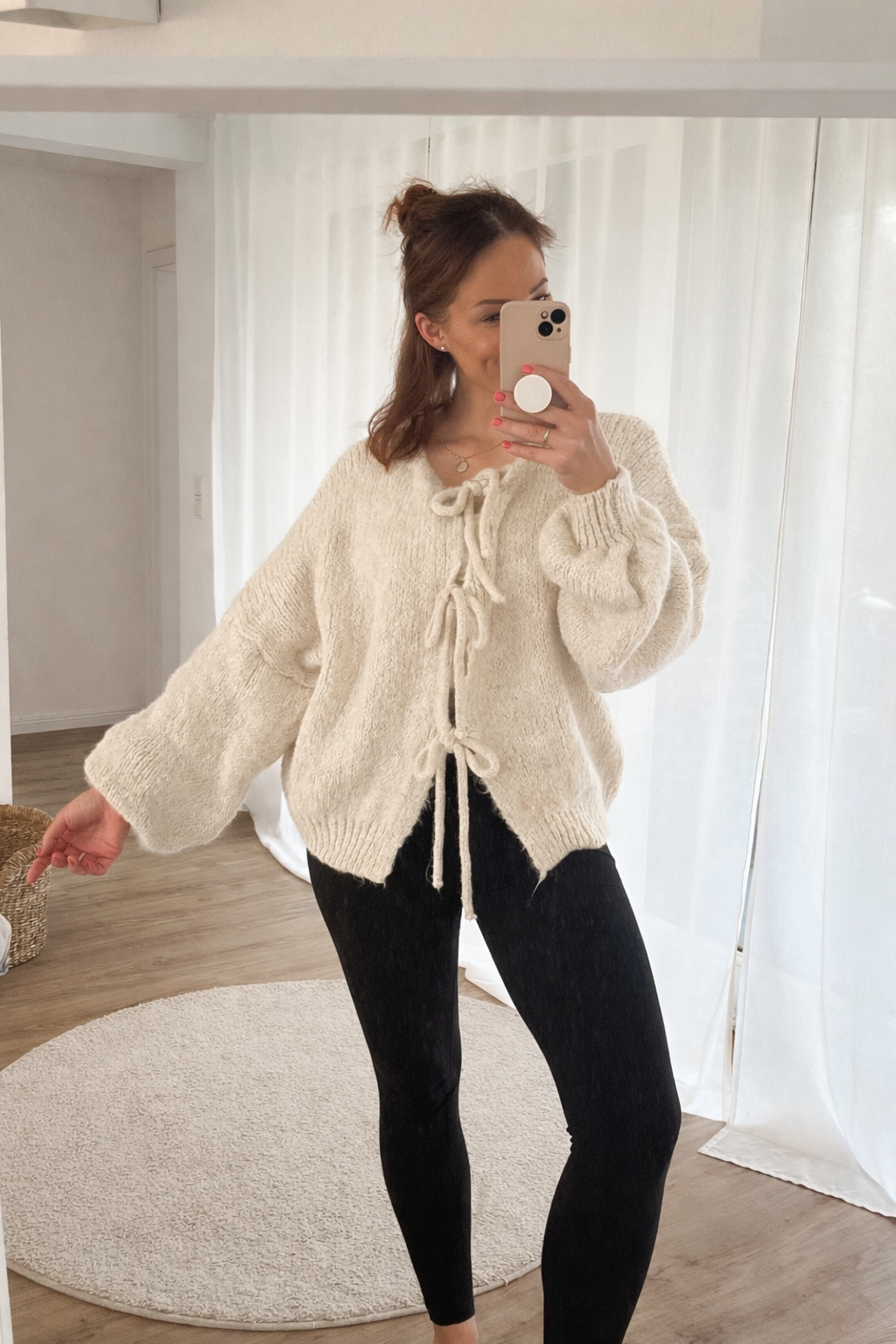 Wolke 7 Schleifen-Strickjacke