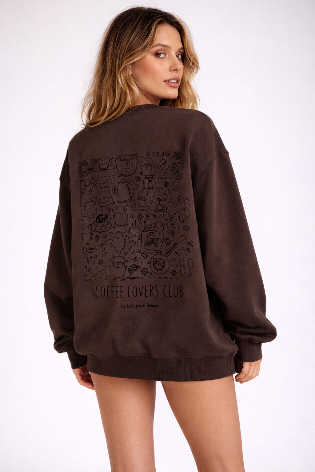 Statement Sweater Coffee Lovers Club