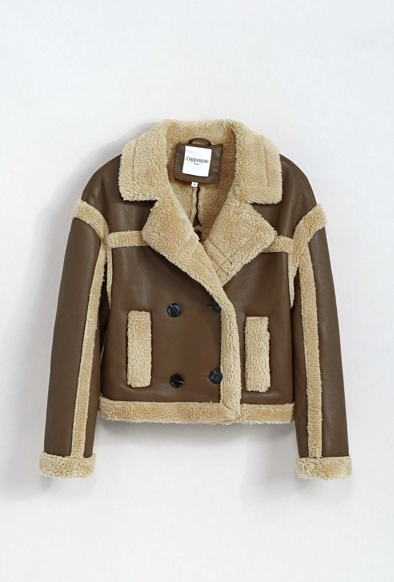 Lederjacke Teddy